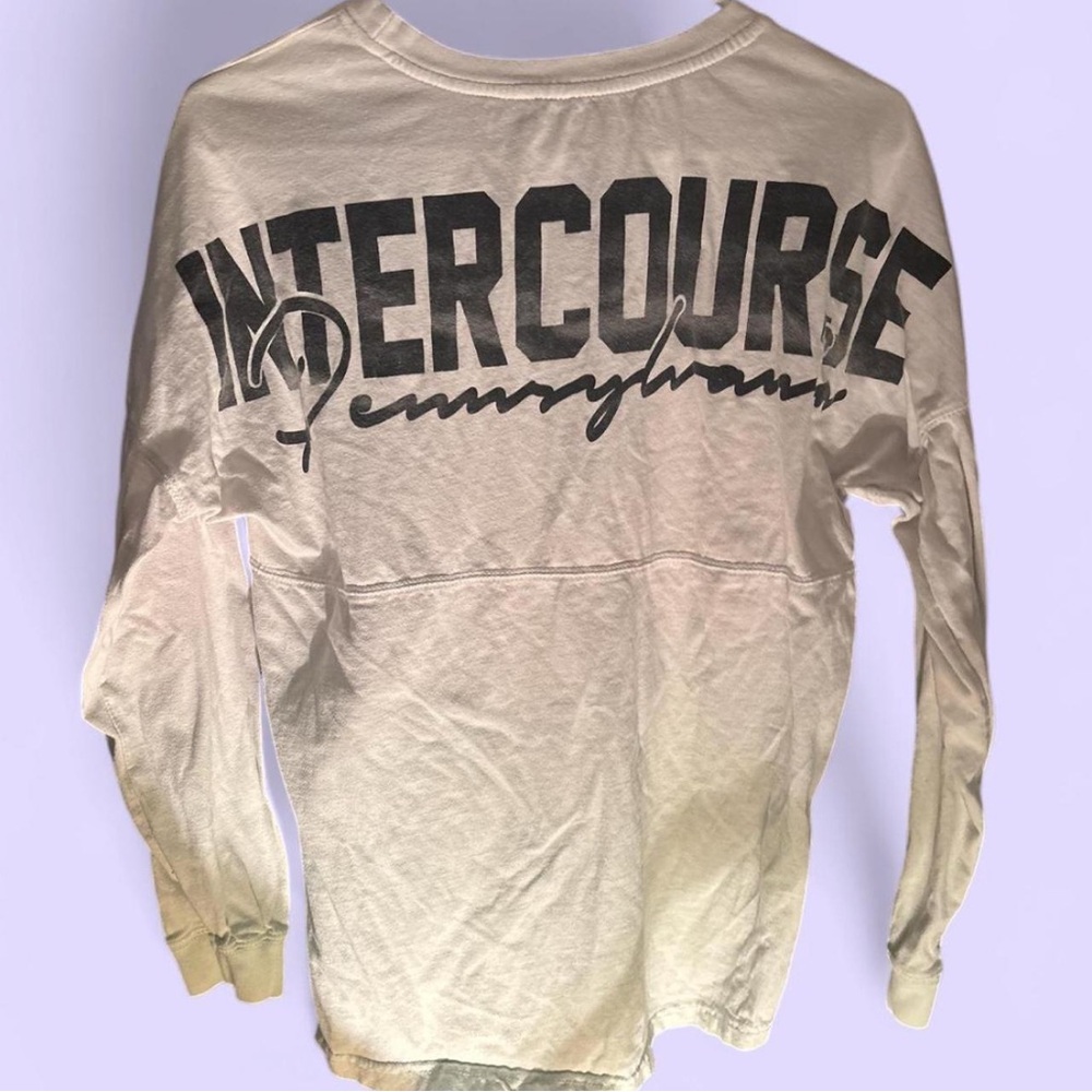 White Long Sleeve Vulgar Graphic Tee